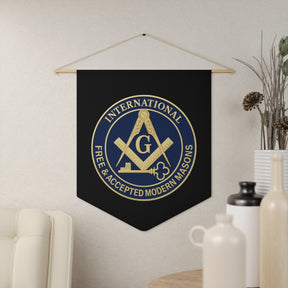 International Masons Pennant - Free and Accepted Modern Masons - Bricks Masons