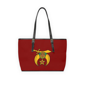 Daughters of Sphinx Handbag - Maroon PU Leather With Ample Interior - Bricks Masons