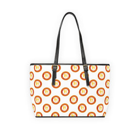 Heroines of Jericho Handbag - White PU Leather Adjustable Handles - Bricks Masons