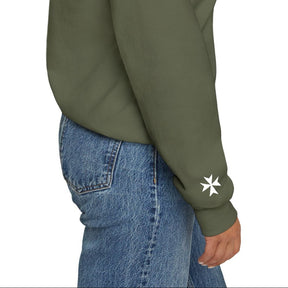 Order of Saint Lazarus Sweatshirt - Crewneck Embroidered Design - Bricks Masons