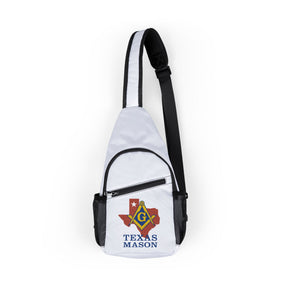 Master Mason Blue Lodge Crossbody Bag - Texas Mason With Multiple Pockets - Bricks Masons