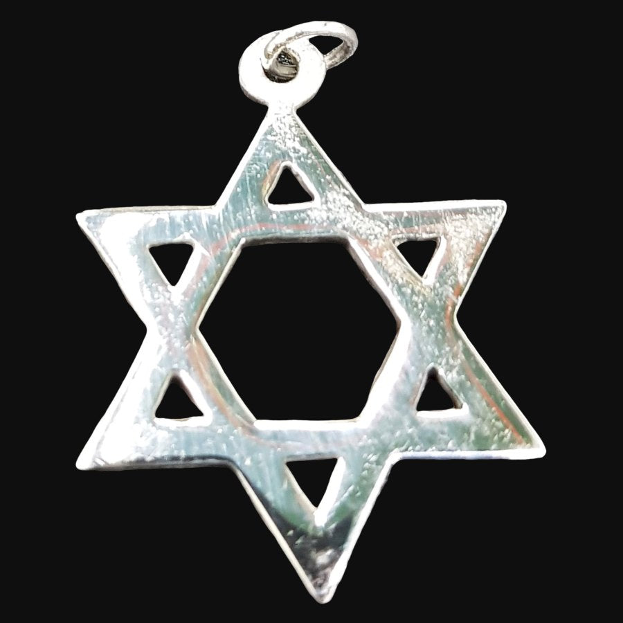 Star of David Pendant in Silver 3 cm 7.2 g Art 599 - Bricks Masons