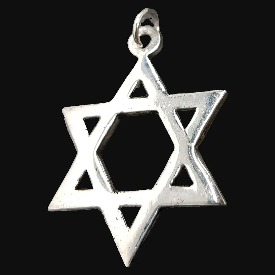 Star of David Pendant in Silver 3 cm 7.2 g Art 599 - Bricks Masons