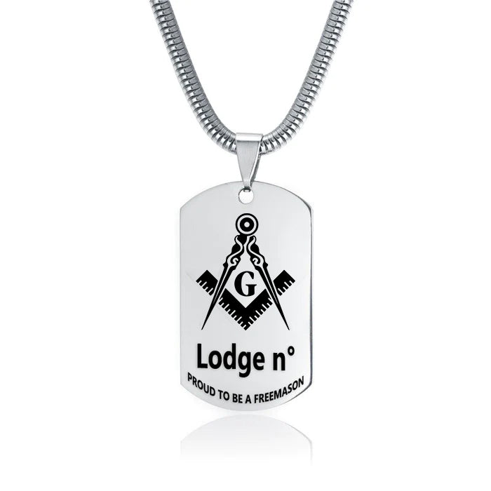 Master Mason Blue Lodge Necklace - (Various Colors) - Bricks Masons