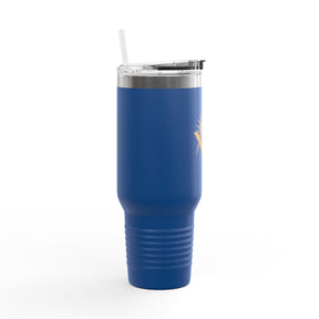 Master Mason Blue Lodge Ringneck Tumbler - Square & Compass with All-Seeing Eye