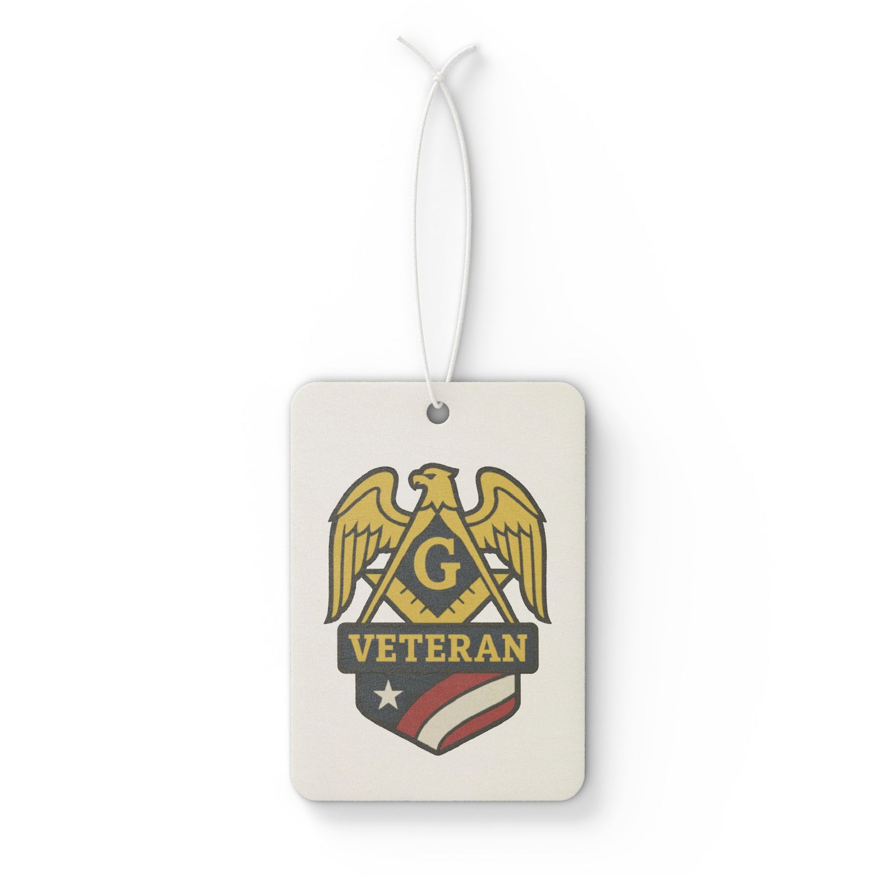 Master Mason Blue Lodge Car Air Freshener - Veteran Mason - Bricks Masons