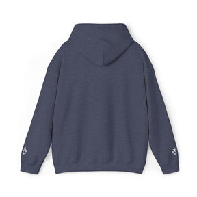 Allied Masonic Degrees Hoodie - Soft Cotton Poly Blend Embroidered Front Motif - Bricks Masons