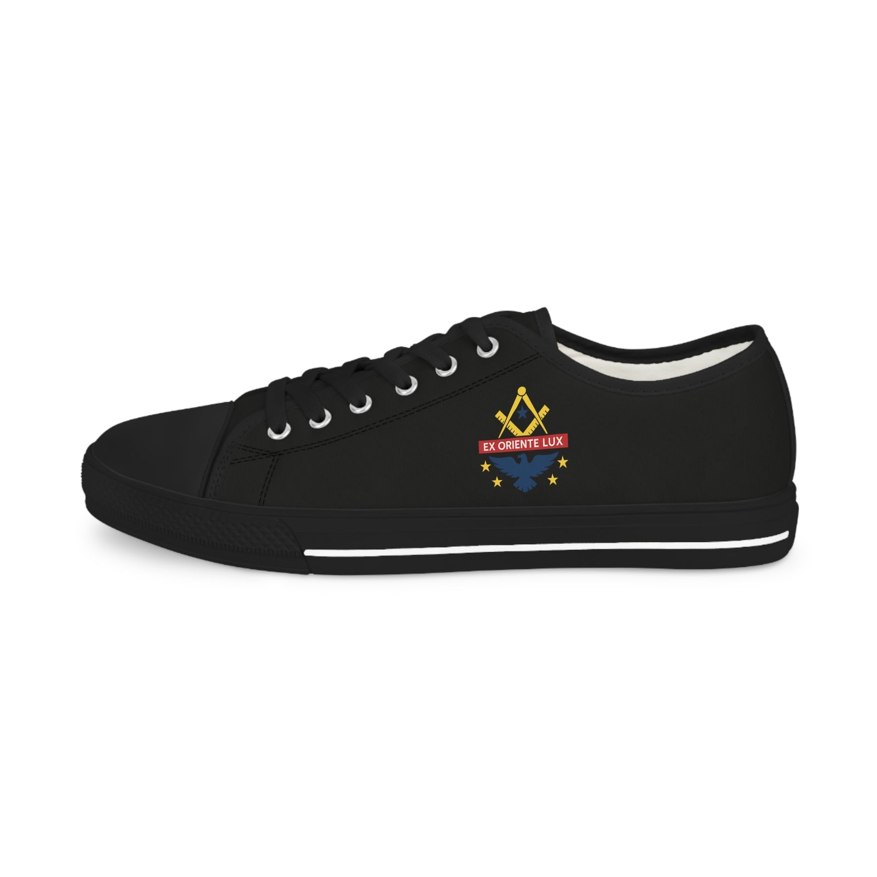 National Sojourners Sneaker - Low Top Sneaker Black & White - Bricks Masons