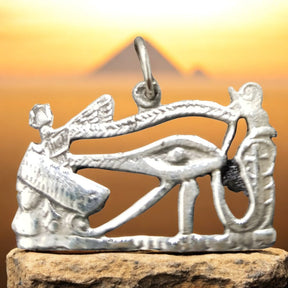Egyptian Horus Eye Pendant, Silver, 2.5 x 1.5 cm, 3 g, Art. 687 - Bricks Masons