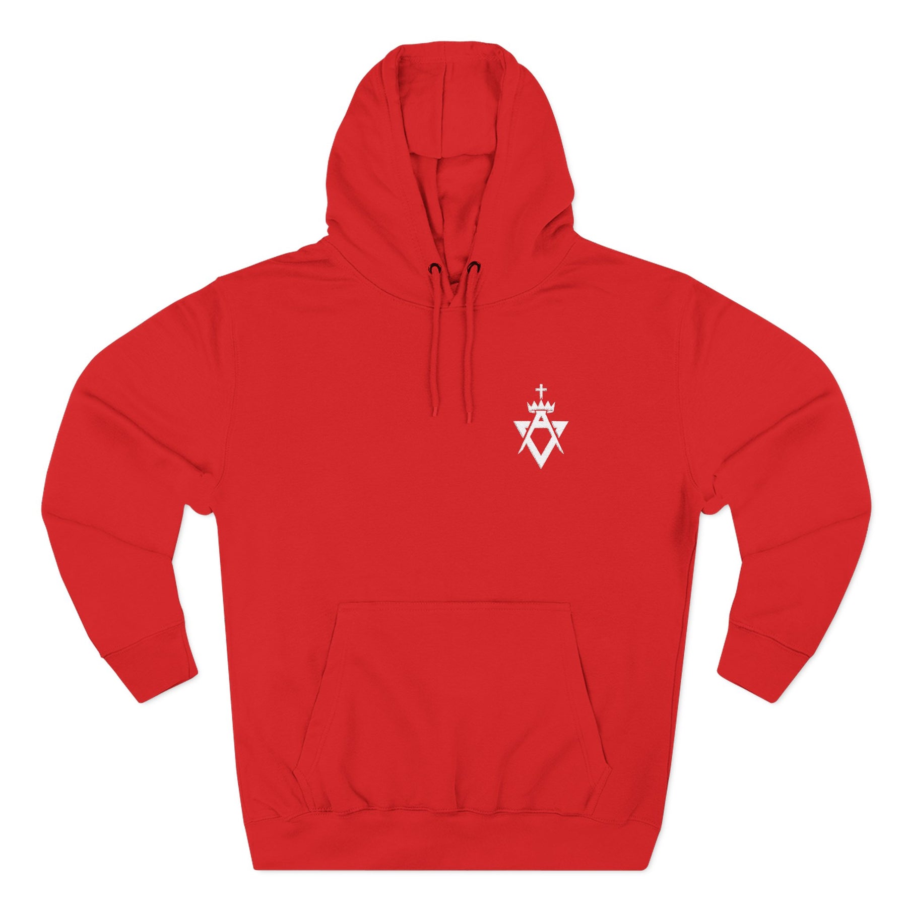 Allied Masonic Degrees Hoodie - Three-Panel Fleece Front Embroidery Design - Bricks Masons