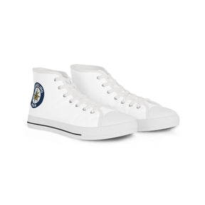 Master Mason Blue Lodge Sneaker - High Top Black & White Sole Traveling Mason - Bricks Masons