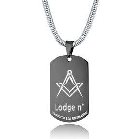 Master Mason Blue Lodge Necklace - (Various Colors) - Bricks Masons