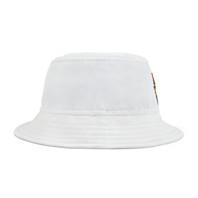 Master Mason Craft Bucket Hat - White with Square & Compass G - Bricks Masons