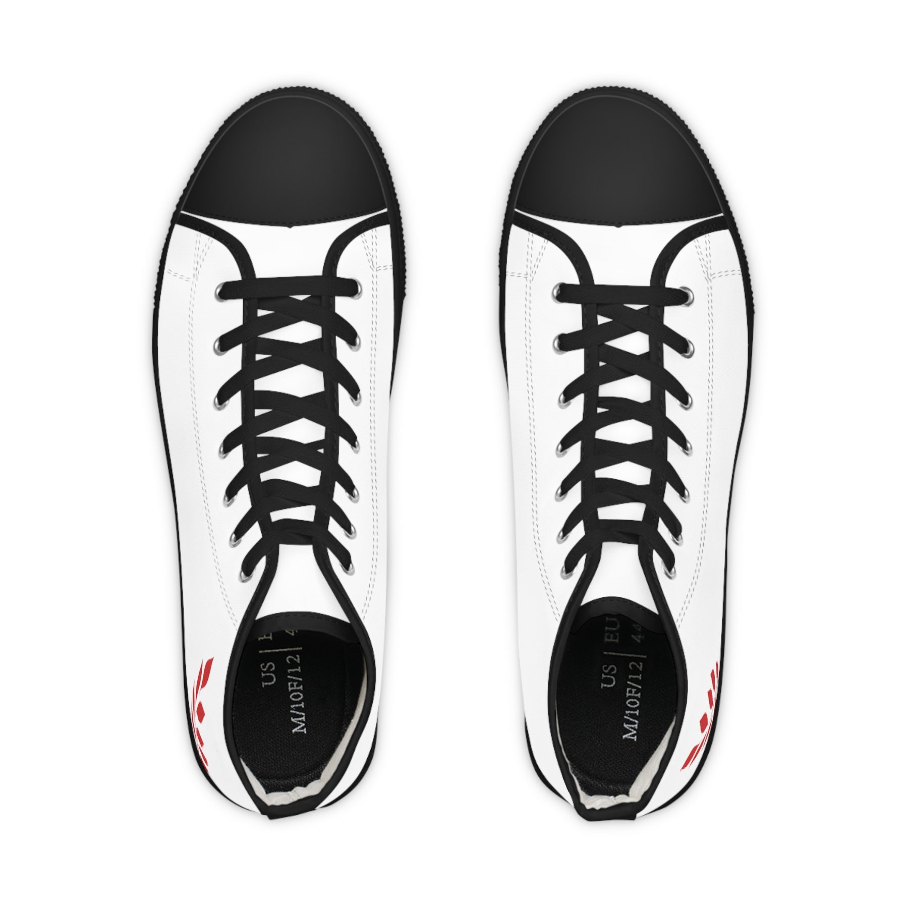 Red Branch of Eri Sneaker - High Top Black & White Red Branch - Bricks Masons