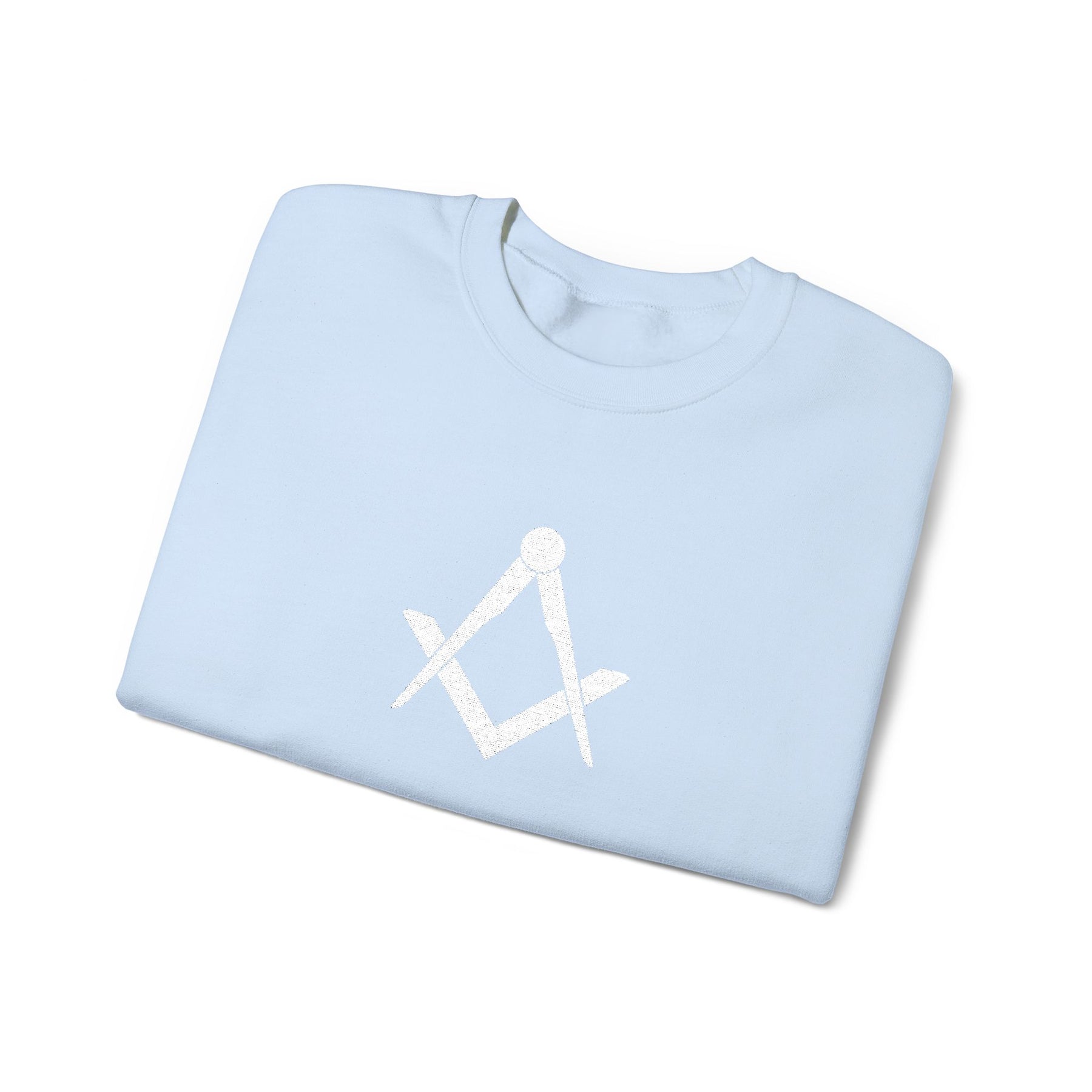 Master Mason Blue Lodge Sweatshirt - Crewneck Square & Compass Embroidery - Bricks Masons