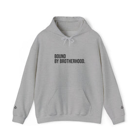 Master Mason Blue Lodge Sweatshirt - Bound By Brotherhood with Square & Compass G Embroidery - Bricks Masons