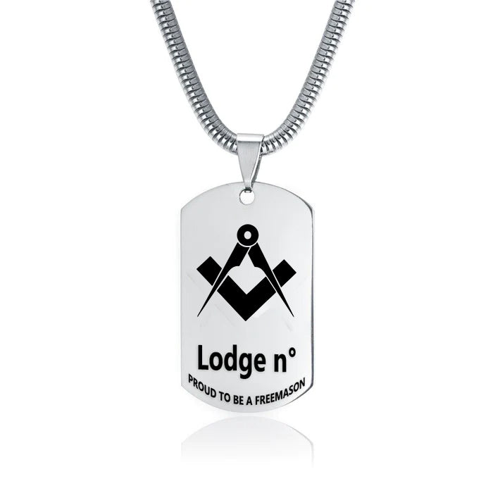 Master Mason Blue Lodge Necklace - (Various Colors) - Bricks Masons