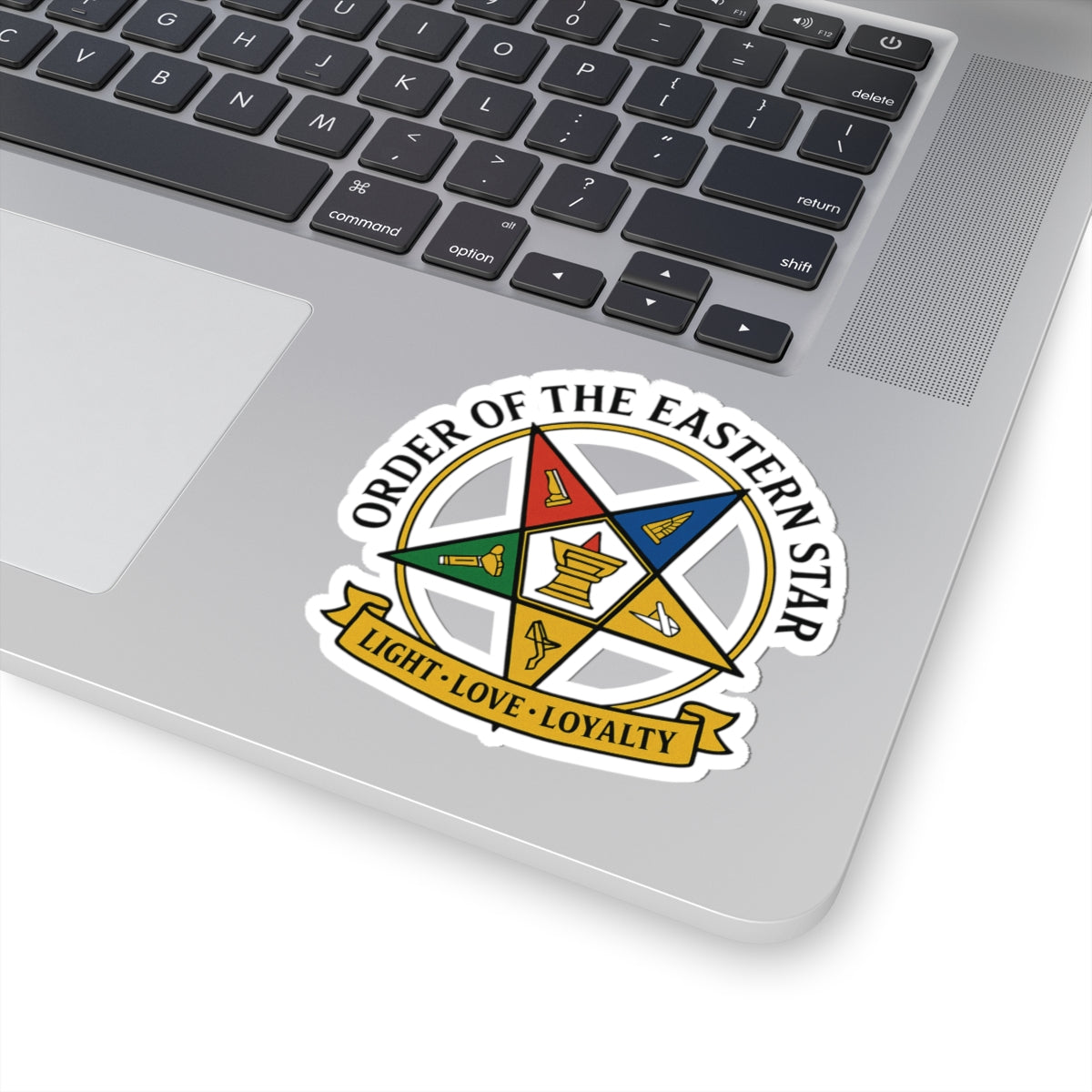 OES Sticker Decal - Kiss-Cut Light Love Loyalty - Bricks Masons