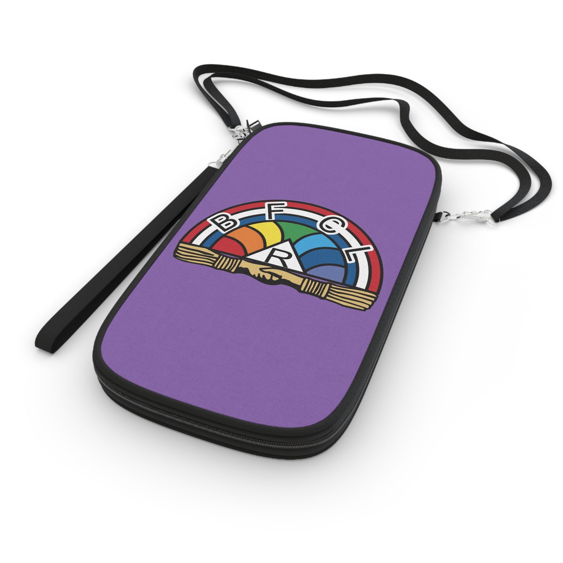 International Order of The Rainbow For Girls Passport Wallet - Purple With Colorful Emblem - Bricks Masons
