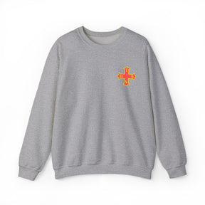 Red Cross of Constantine Sweatshirt - Left Chest Cross Embroidery - Bricks Masons