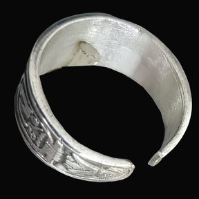 Egyptian Pharaoh Ring Silver Open 1 Cm 5.5 Gr Art 870 - Bricks Masons