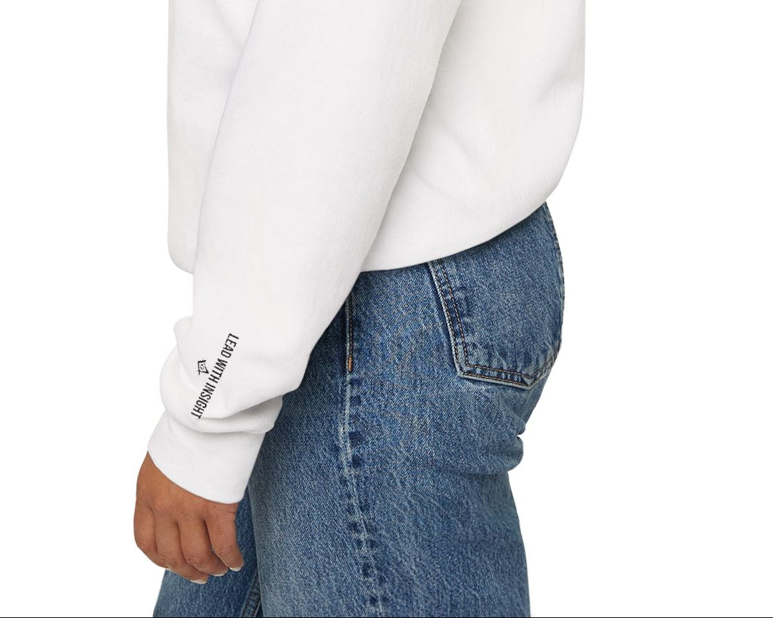 Master Mason Blue Lodge Sweatshirt - Wisdom Front & Sleeves Embroidery - Bricks Masons