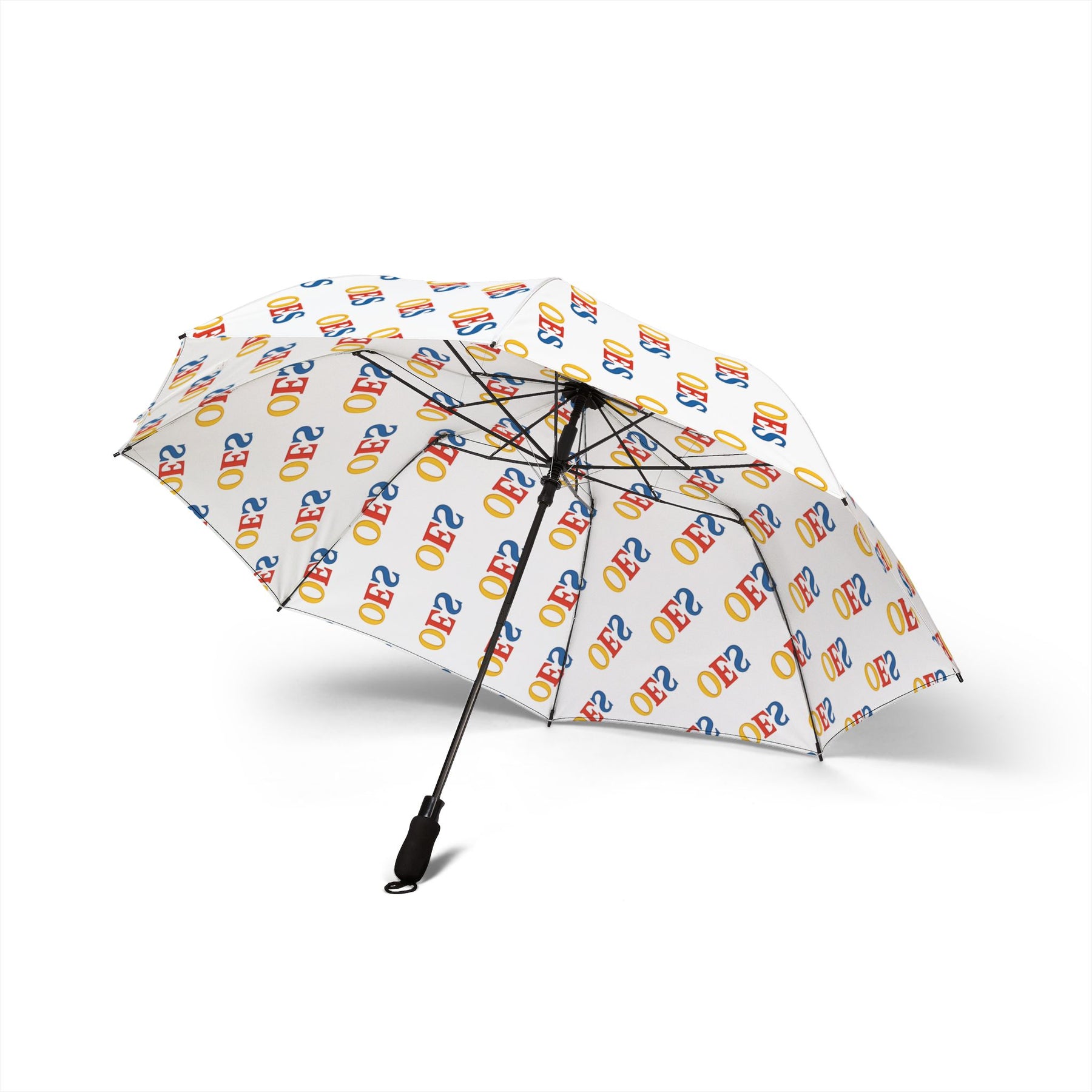 OES Umbrella - All-over OES lettering design - Bricks Masons