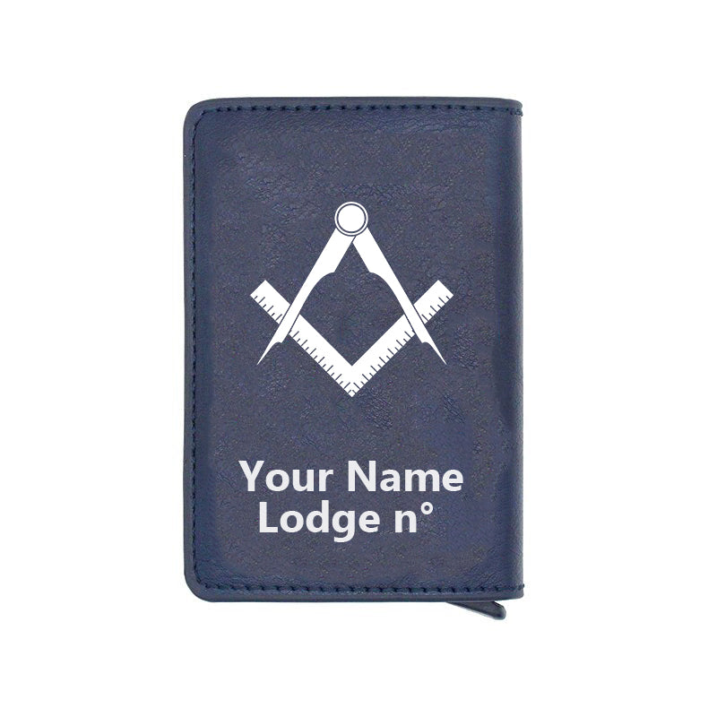 Master Mason Blue Lodge Wallet - Various Colors - Bricks Masons