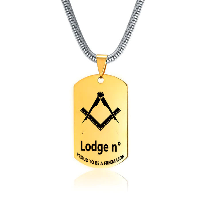 Master Mason Blue Lodge Necklace - (Various Colors) - Bricks Masons