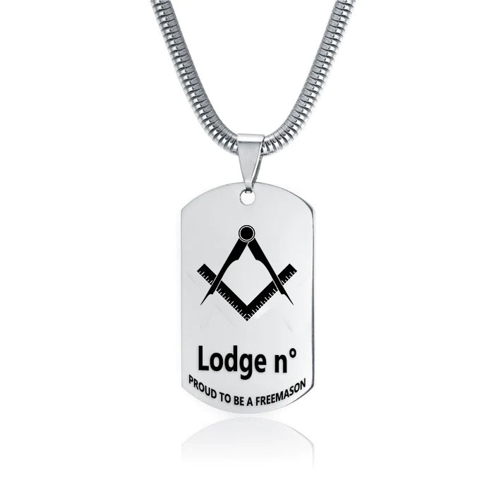 Master Mason Blue Lodge Necklace - (Various Colors) - Bricks Masons