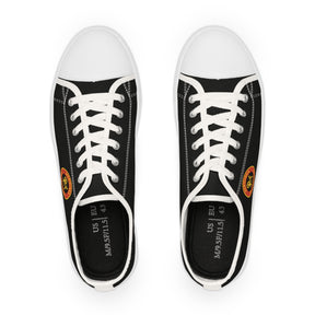 Heroines of Jericho Sneaker - Low Top Sneaker Black & White Colorful Emblem - Bricks Masons