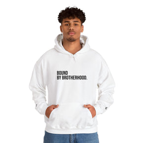 Master Mason Blue Lodge Sweatshirt - Bound By Brotherhood with Square & Compass G Embroidery - Bricks Masons