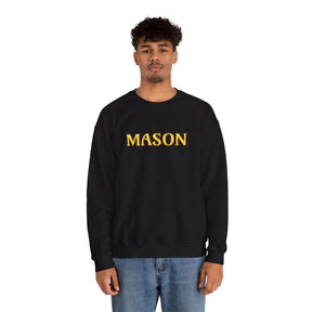 Master Mason Blue Lodge Sweatshirt - Mason S&C G with Twin Pillars