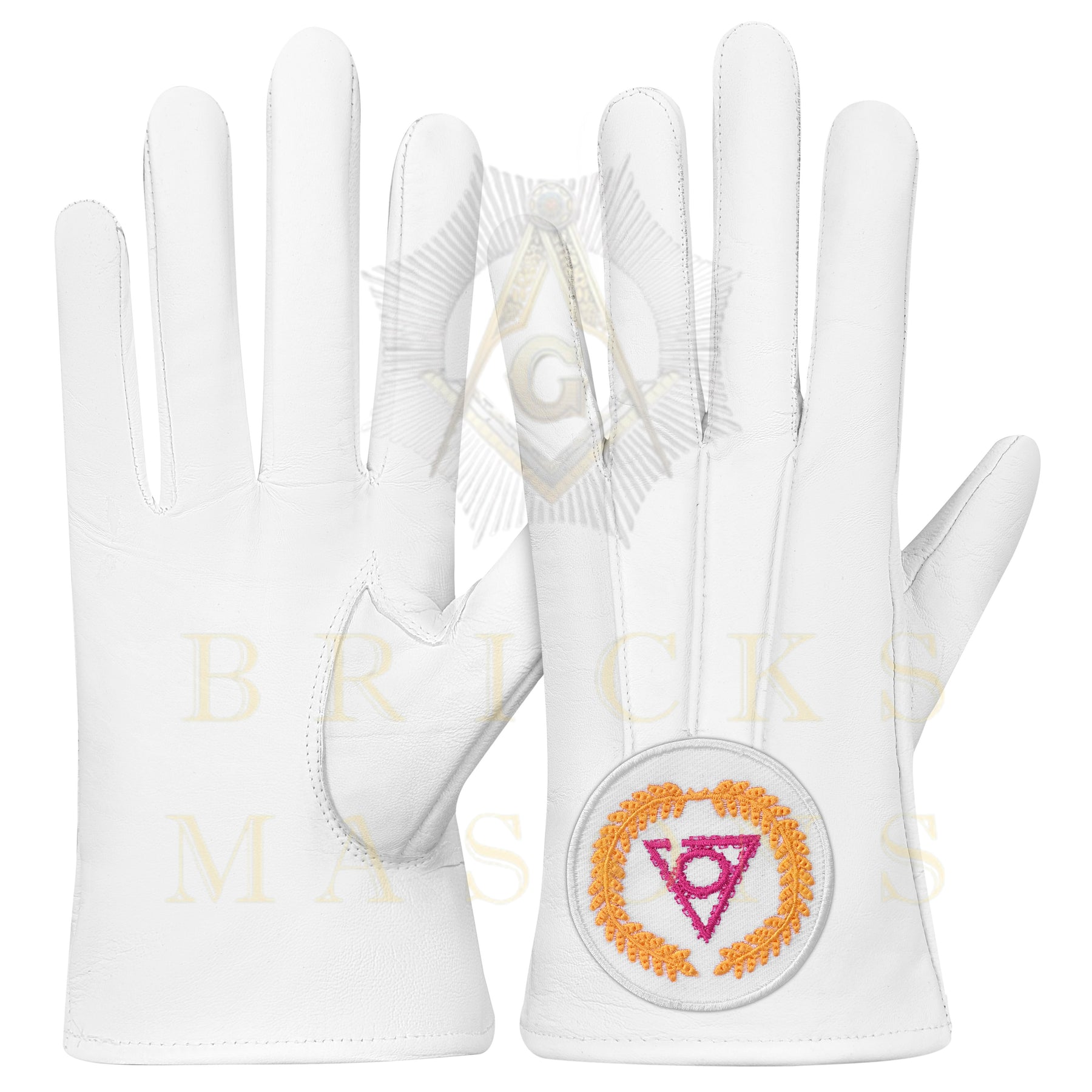 Grand LOCOP Gloves - White Leather - Bricks Masons