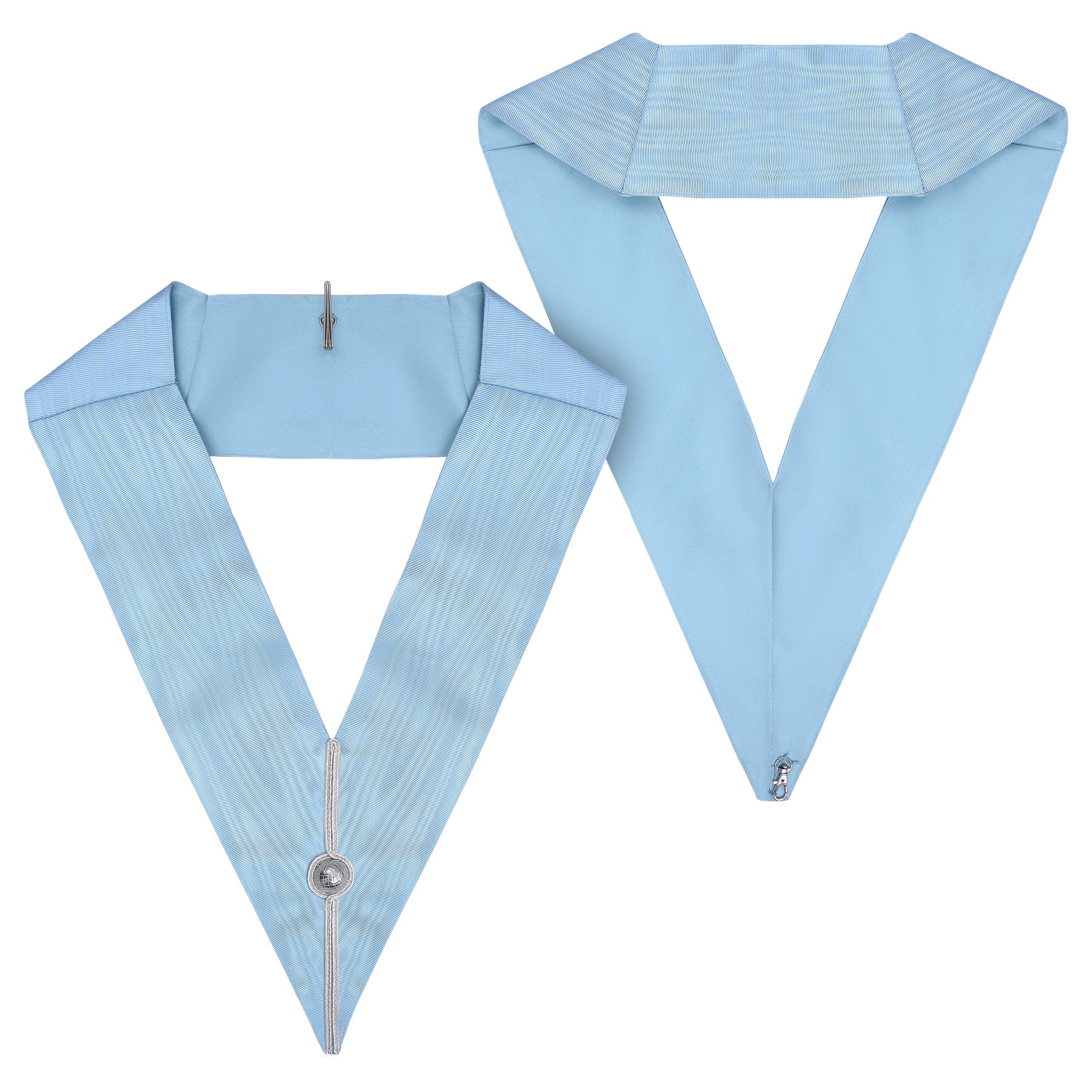 Past Master Craft English Regulation Collar - Turquoise Moire - Bricks Masons