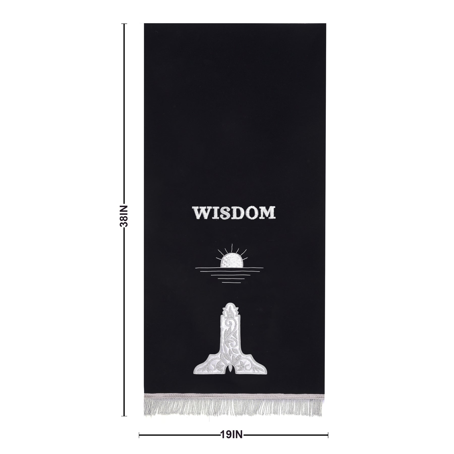 Officers Blue Lodge Pedestal Cover - Set of 3 Strength Beauty Wisdom - Bricks Masons