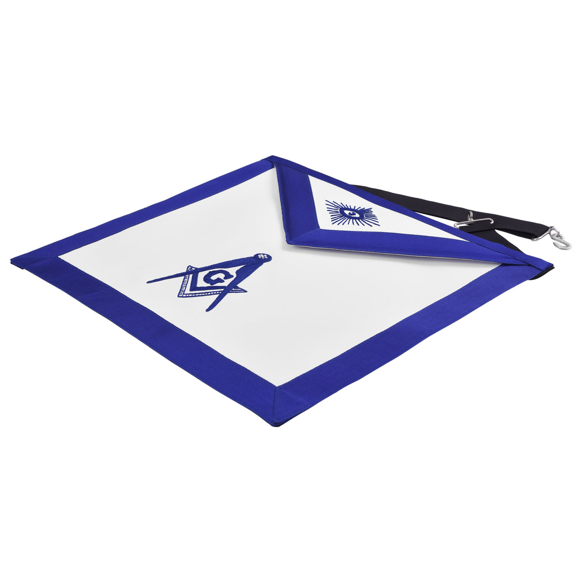 Master Mason Blue Lodge Apron - Royal Blue Square & Compass With G - Bricks Masons