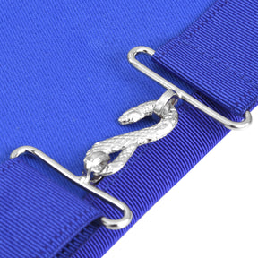 Junior Warden Blue Lodge Officer Apron - Royal Blue Borders