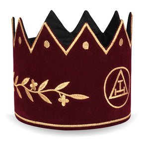 Royal Arch Chapter Crown Cap - Red & Gold - Bricks Masons