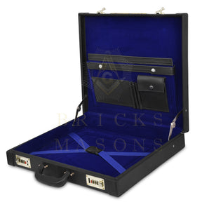 Past Master Blue Lodge Apron Case - Machine Embroidery Various Sizes & Materials - Bricks Masons