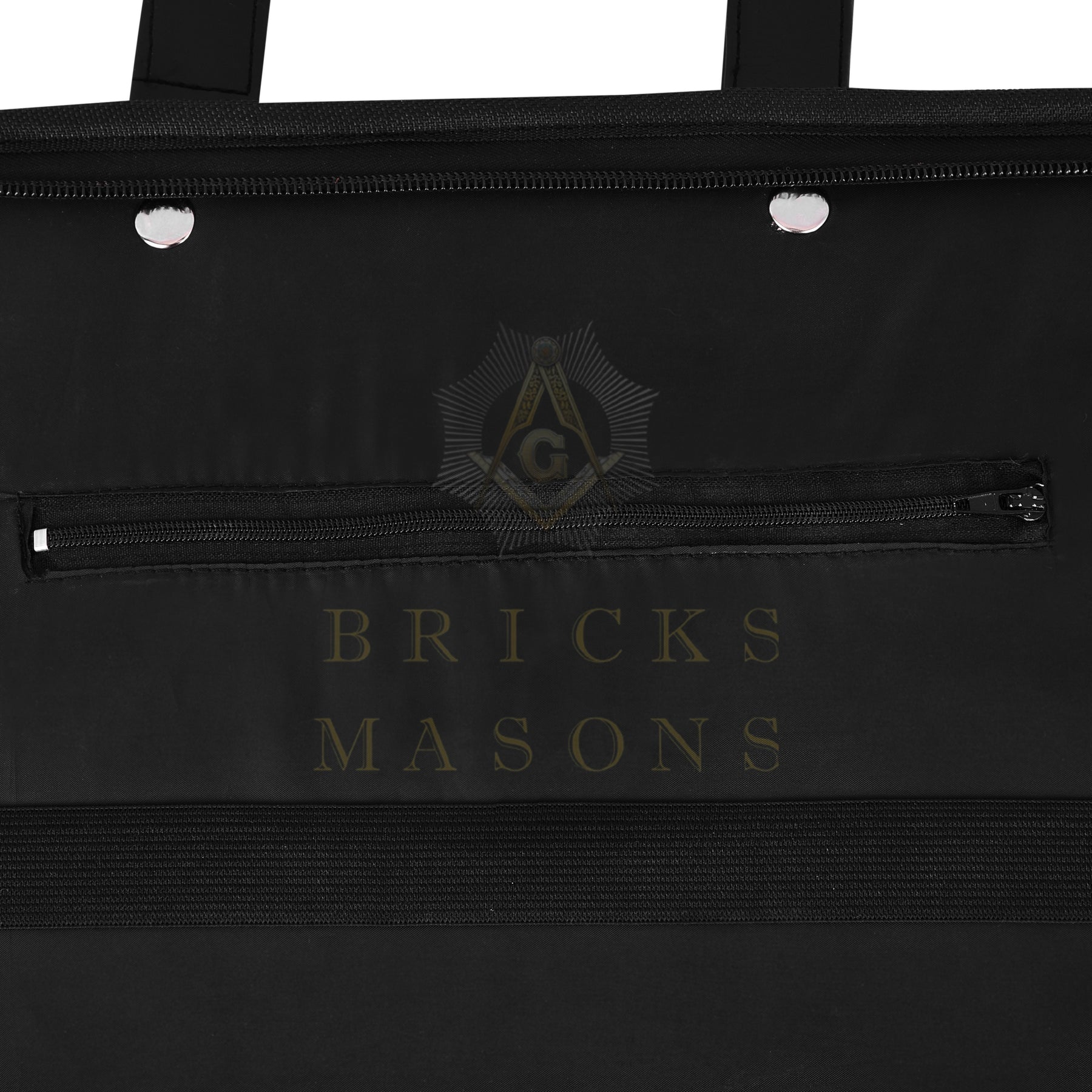 Widows Sons Chain Collar Case - Square & Compass Lightweight Soft Case Half Size - Bricks Masons