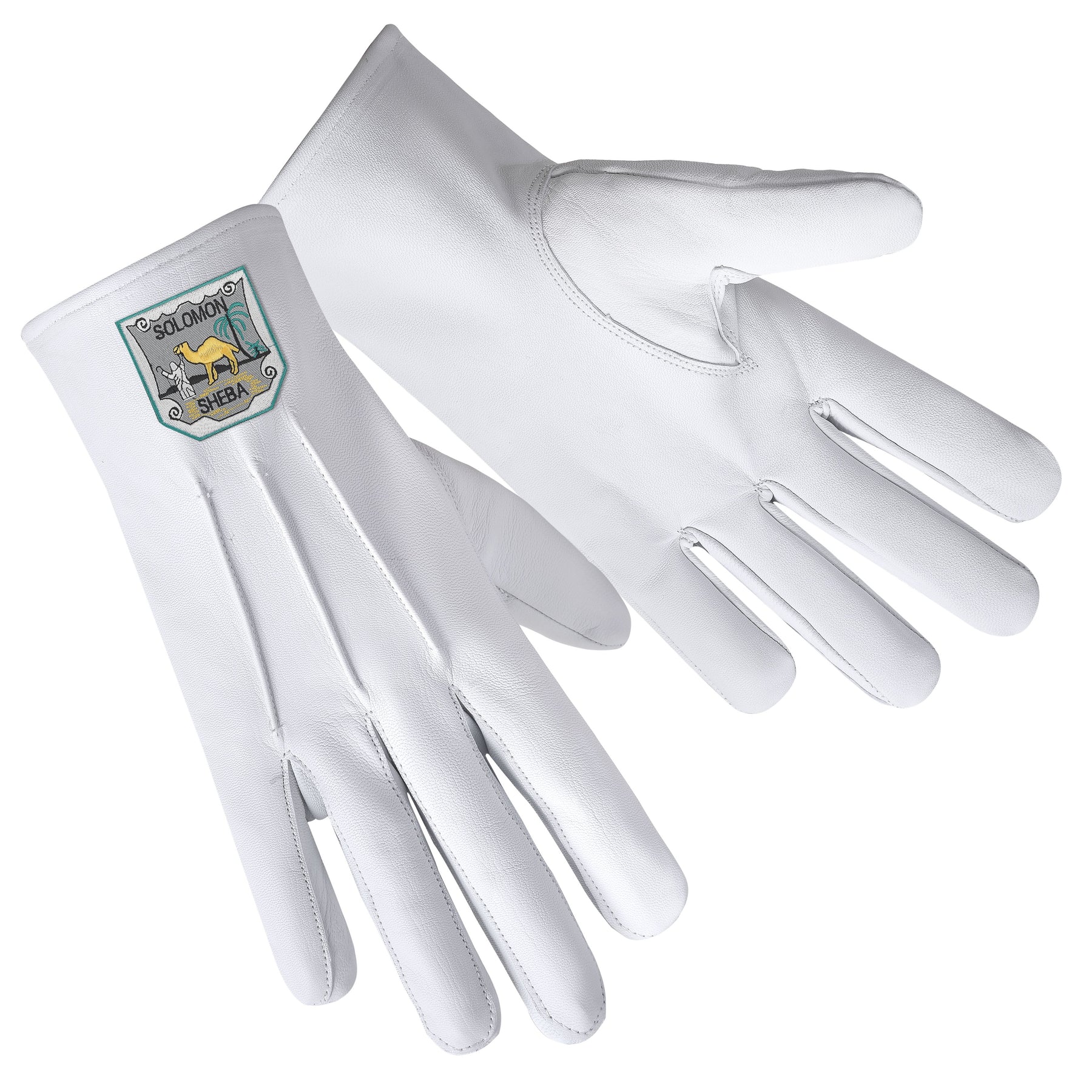 The Queen Of Sheba Glove - Pure White Leather - Bricks Masons