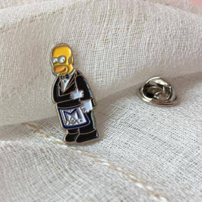 Master Mason Blue Lodge Lapel Pin - The Simpsons Homer