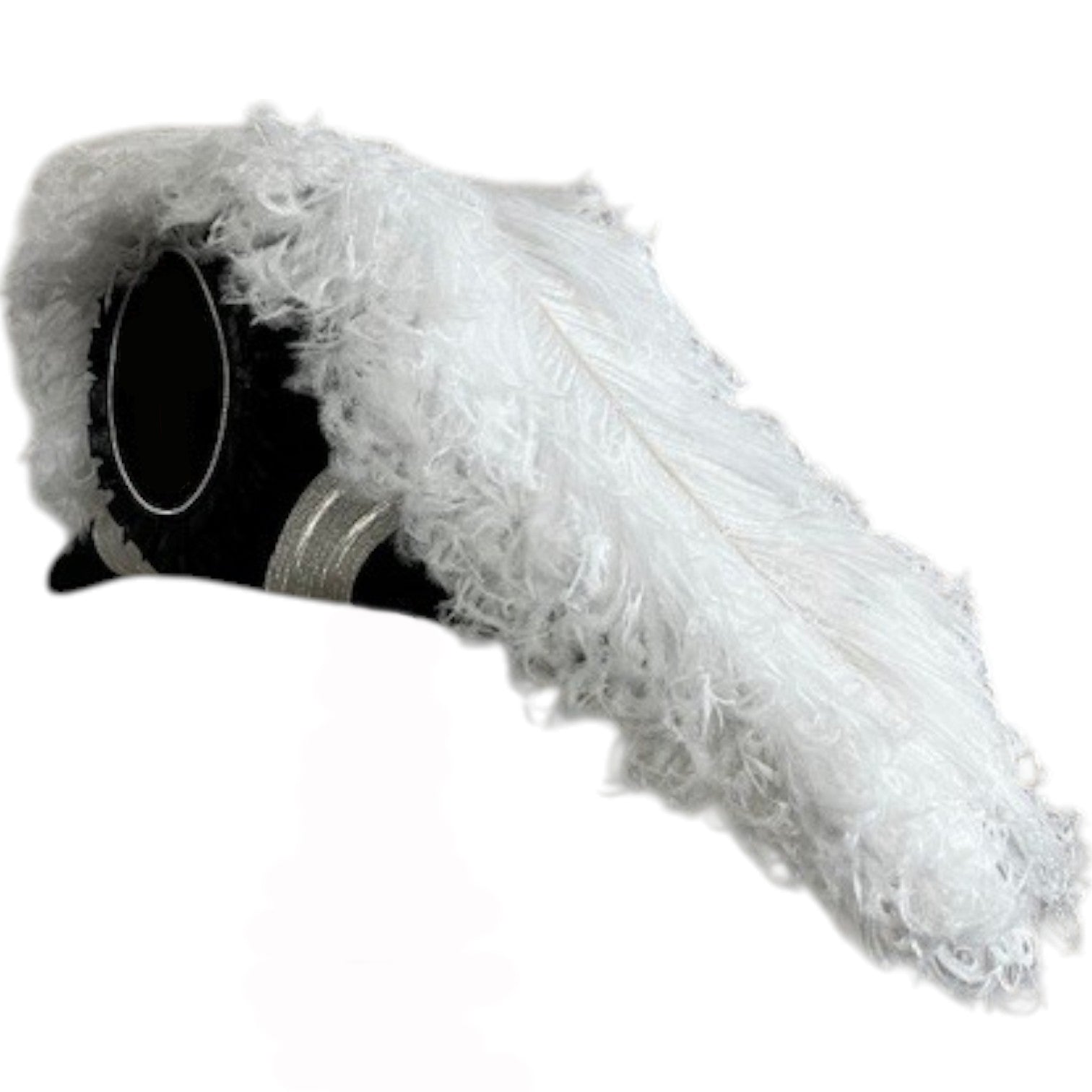 Line Officer Knights Templar Chapeau - All White Plumes - Bricks Masons