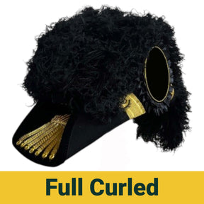 Grand Commander Knights Templar Chapeau - All Black Plumes - Bricks Masons