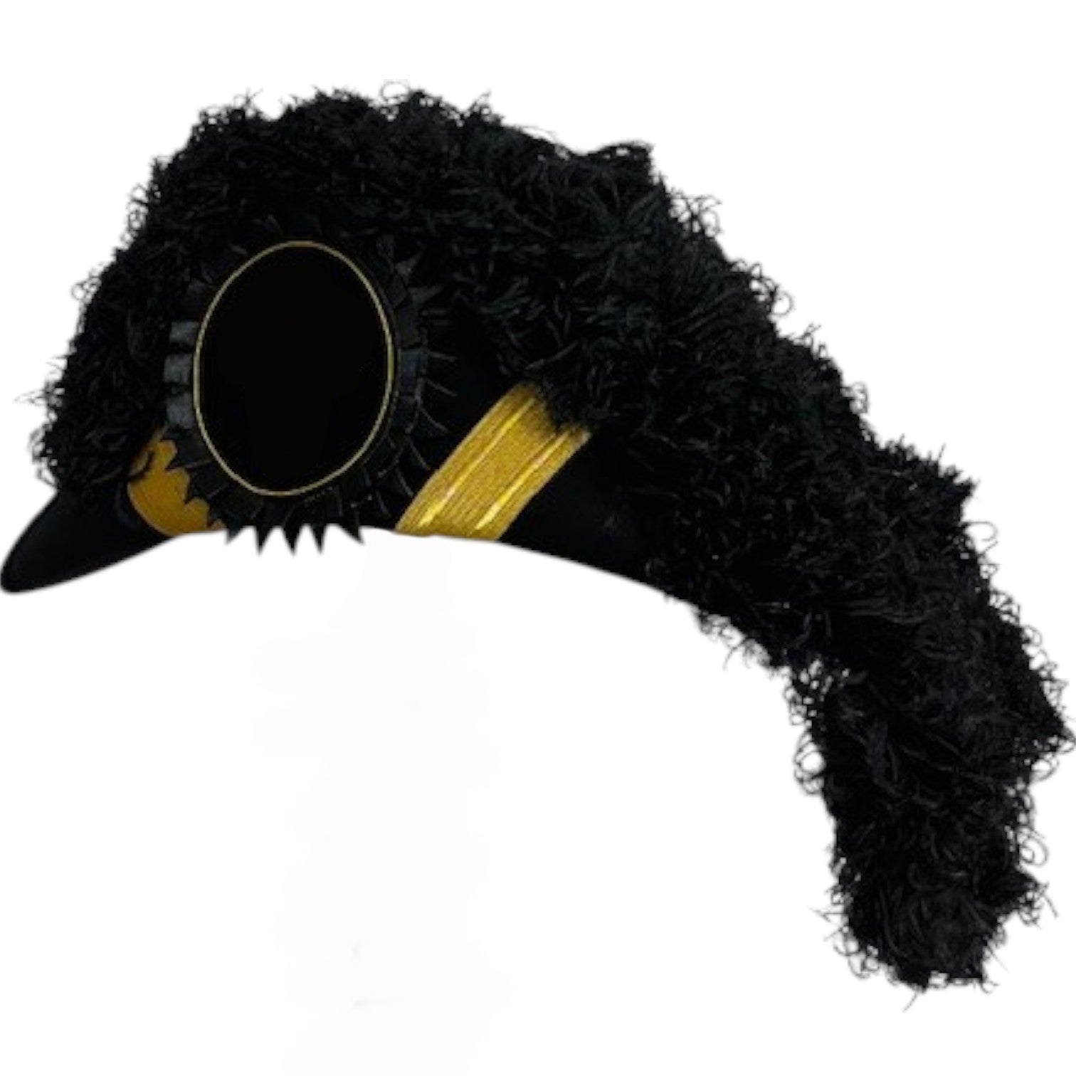 Grand Encampment Knights Templar Chapeau - All Black Plumes - Bricks Masons