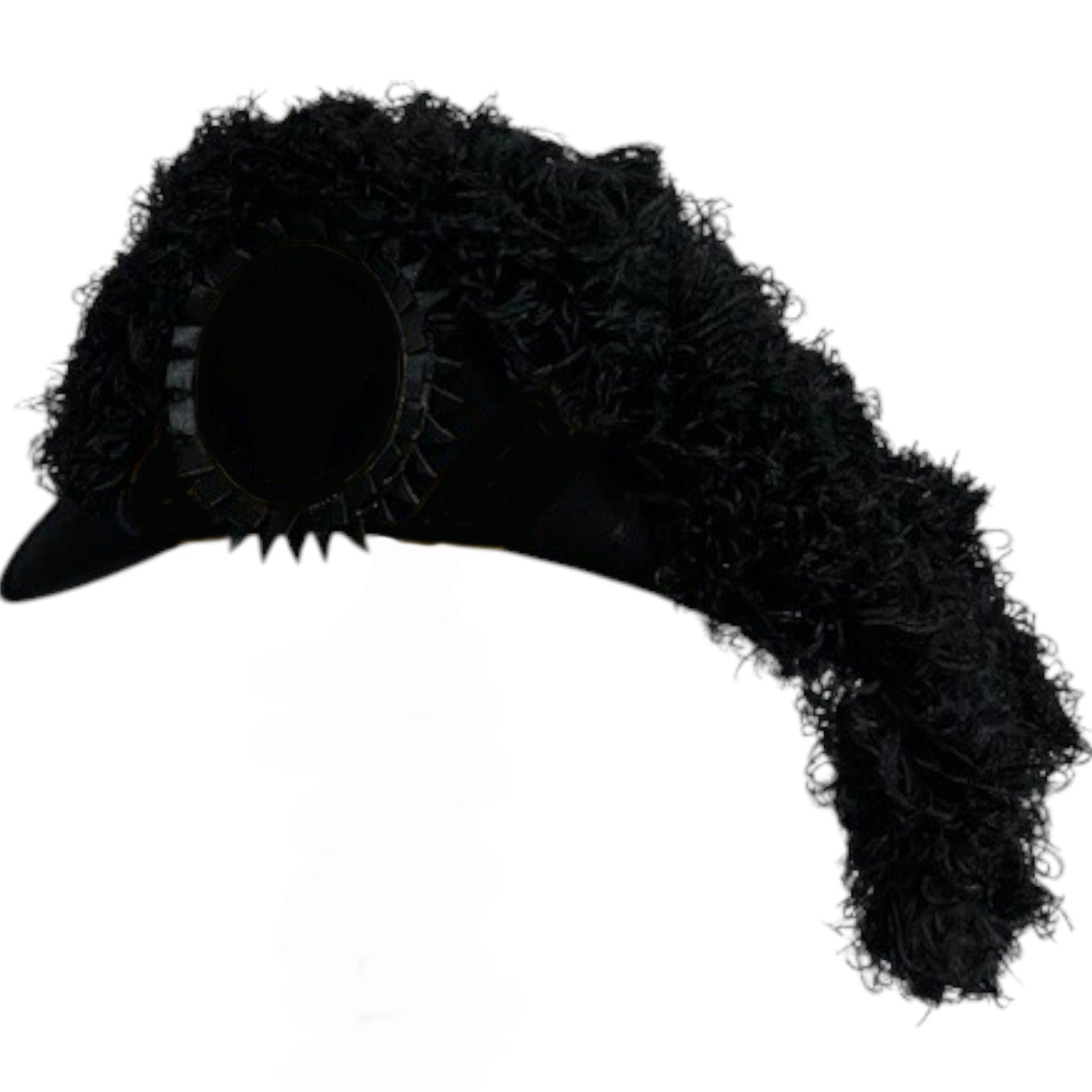 Line Officer Knights Templar Chapeau - All Black Plumes - Bricks Masons