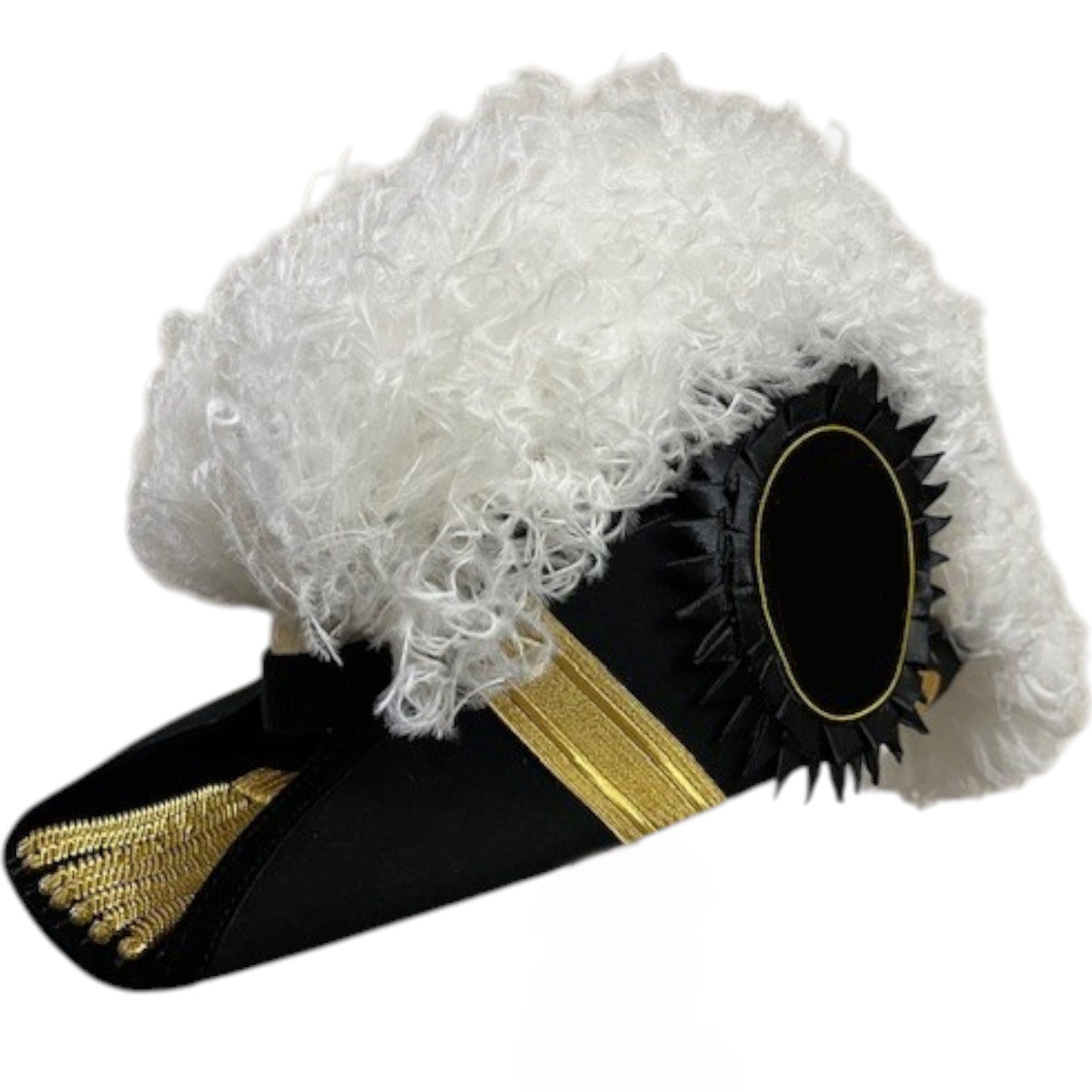 Grand Encampment Knights Templar Chapeau - All White Plumes - Bricks Masons