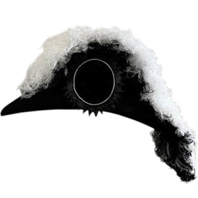 Eminent Commander Knights Templar Chapeau - Black Underlayer Plumes - Bricks Masons