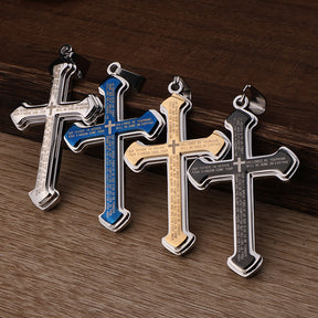 Knights Templar Commandery Necklace - Multi-Layers Stainless Steel In Various Colors - Bricks Masons